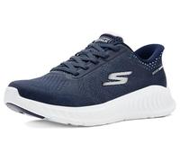 Skechers Go Walk Now KhloeSneaker pour Femme, Bordure Blanche en Textile Bleu Marine, 39 EU