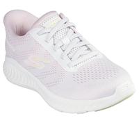 Skechers Go Walk Now KhloeSneaker pour Femme, Bordure Rose en Textile Blanc, 37 EU