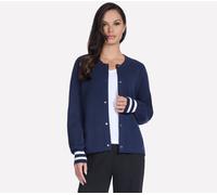 Skechers GO WALK Reflection Sweater Bomber en Bleu Marine, Pointure XL