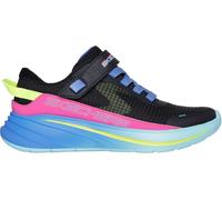 Skechers Gore And Strap Sneaker W Mono Mesh Runners Girls Bleu/Rose C11 (28.5) Female