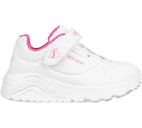 Skechers Gore & Strap Fashion Embossed Sneak Low-Top Trainers Girls Rose/Blanc C7 (24) Female