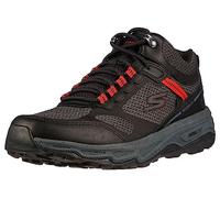Skechers GOrun Altitude-Trail Chaussures de Course à Pied randonnée avec Mousse refroidie par air pour Homme, Cuir synthétique Noir et Anthracite, 41.5 EU