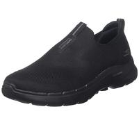 Skechers Chaussures de marche GoWalk 6 – extensibles à enfiler pour hommes Noir 10.5 X-Wide