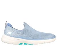 Skechers GOwalk 6 - Glimmering Chaussures Moyen Width en Bleu/Turquoise, Pointure 39, Vegan