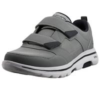 Skechers Gowalk Chaussures de randonnée sportives pour homme avec fermeture , deux sangles, baskets en mousse refroidie par air, anthracite, 43 EU