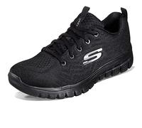 Skechers Graceful-Get Connected 12615W-BBK, Womens Sneakers,Sports Shoes, Black, 40 EU