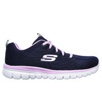 Skechers Femme Graceful-Get Connected Baskets, Marine, 36 EU