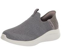 Skechers Baskets à enfiler Hands Free Slip Ins Ultra Flex 3.0 Smooth Step Femme Gris 7.5 Wide