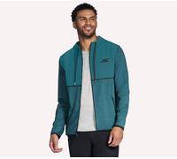 Skechers Harry Kane Weekend Full Zip sweat à capuche en Gris Anthracite/Turquoise, Pointure 3XL