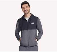 Skechers Harry Kane Weekend Full Zip sweat à capuche en Noir/Gris Anthracite, Pointure 2XL