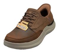 Skechers Hasting Rory SLIP-INS - Baskets Casual Marron Foncé Homme - 45 EU