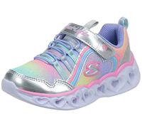 Skechers Heart Lights Rainbow LUX Basket, Argenté, 30 EU