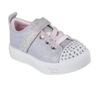 Skechers Twinkle Toes: Heart Steps - Shimmer Sweetie Chaussures Moyen Width en Gris/Rose, Pointure 28.5