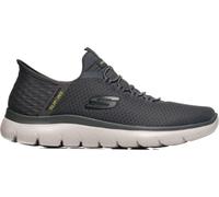 Skechers Herren Slipper Sportif Semelle en caoutchouc grise