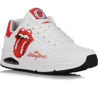 Skechers Herren Uno ROLLING STONES SINGLE ! Baskets 183102 Blanc, Taille:45 EU