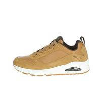 Skechers Herren UNO Stacre Sneakers, Whiskey Leather PU Trim, 41 EU