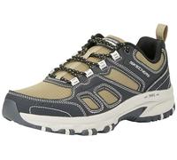 Skechers Homme Hillcrest Pure Escape Trekking Low Cut, Textile synthétique Anthracite avec Bordure Olive, 39 EU