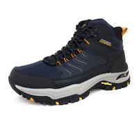 Skechers Homme 204634 Nvbk Basket, Maille en Cuir Noir Marine, 45 EU