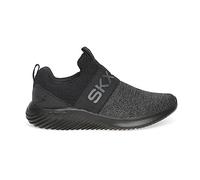 Skechers Homme 232281 BBK Baskets, Maille Noire PU Bordure Noire, 39.5 EU
