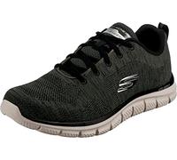 Skechers Homme 232298 Olbk Basket, Bordure Noire en Tricot Olive, 44 EU