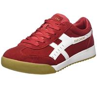 Skechers Homme 237351 Basket, Bordure en Daim Rouge, 39 EU