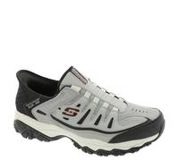 Skechers Homme Afterburn M. Fit Ridgeburn Hands Free Slip-in Mocassin, Gris/Noir, 42.5 EU X-Large