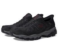 Skechers Homme Afterburn M. Fit Ridgeburn Hands Free Slip-in Mocassin, Noir/Gris foncé, 40 EU X-Large