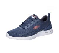 Skechers Homme air Dynamight Bliton Baskets, Bordure Orange synthétique en Maille Marine, 40 EU