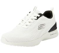 Skechers Homme air Dynamight Paterno Baskets, Bordure Noire synthétique en Tricot Naturel, 40 EU
