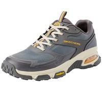 Skechers Homme air Sleek Envoy Baskets, Charcoal Leather Synthetic Textile Trim, 44 EU
