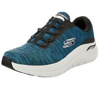 Skechers Homme Arch Fit 2.0 Upperhand À Enfiler, Teal Mesh Synthetic Black Trim, 44 EU