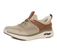 Skechers Homme Arch Fit Crosser Emeric Basket, Taupe Brown Knit/Synthetic, 47.5 EU