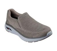 Skechers Homme Arch Fit Crosser Locke Basket, Taupe, 45 EU