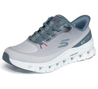 Skechers Homme Arch Fit Glide-Step Pro Slip-In ENTRAINEUSE, Light Gray Knit/Blue Pu, 44 EU