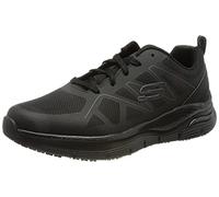 Skechers Homme Arch Fit SR Axtell Basket, Textile Synthétique Noir, 40 EU