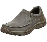 Skechers Homme Attendu-Avillo Mocassin, Kaki, 45 EU Large
