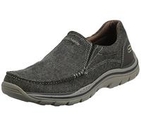 Skechers Homme Avillo attendu Mocassin, Marron foncé, 46 EU