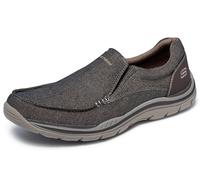Skechers Homme Avillo attendu Mocassin, Marron foncé, 47 EU