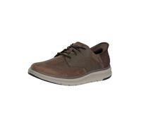 Skechers Pour des hommes Baskets en cuir à mémoire de forme Orell Yates, marron