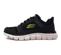 Skechers Homme Track Knockhill Baskets, Noir, 45 EU