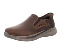 Skechers Homme Baskets Slade Cooper À Enfiler Et Coupe Décontractée, Dark Brown, 42 EU