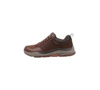 Skechers Homme Benago Men Basket, Cuir imperméable Marron foncé, 48.5 EU
