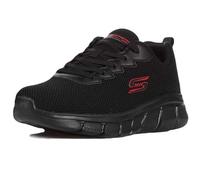 Skechers Homme Bobs B Flex Chill Edge Baskets, Black Knit, 44 EU