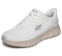 Skechers Baskets Bobs B Flex Glacial Edge pour Homme, Maille Blanche, 42 EU