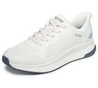 Skechers Homme Bobs Squad 4 Slip-in ENTRAINEUSE, Off White Knit, 43 EU
