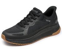 Skechers Homme Bobs Squad 4 Slip-on, Black Mesh, 40 EU