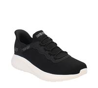 Skechers Homme Bobs Squad Chaos Daily Hype À Enfiler, Bordure Blanche en Tricot Noir, 41.5 EU