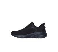 Skechers Homme Bobs Squad Chaos Solid Step Basket, Black Knit, 44 EU