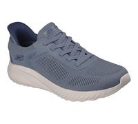 Skechers Homme Bobs Squad Chaos Solid Step Baskets, Slate Knit, 46 EU