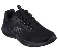 Skechers Homme Bounder 2.0 Nasher Sneaker, Black Mesh Black Trim, 41 EU